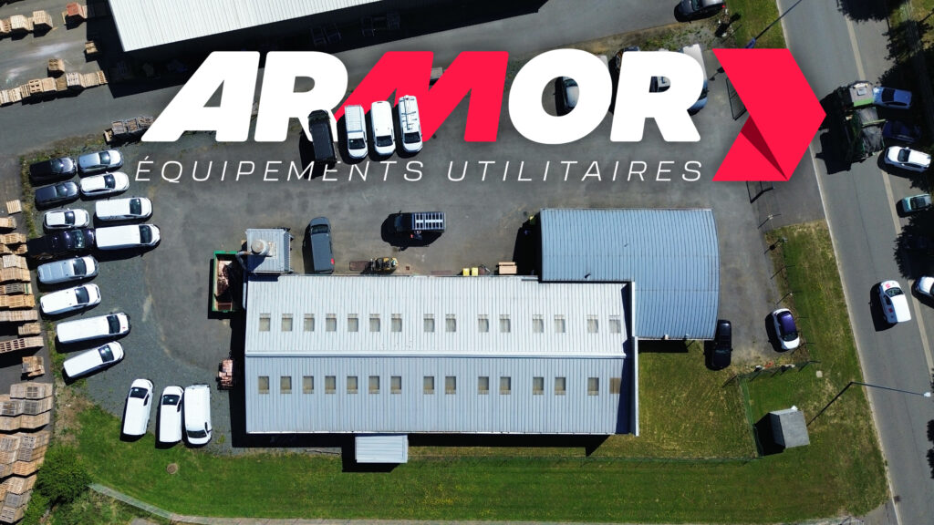 Vue drone du site d’Armor Équipements Utilitaires